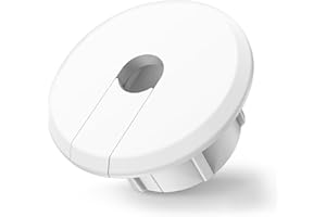 Sactulaz Wall Bushing Grommet for Starlink Dishy Router Ethernet adapter Cable, Starlink Cable Routing Kit Feed-Through for 1 inch Wall Hole and Furnitures Wire Hole (White, 1 Pack)