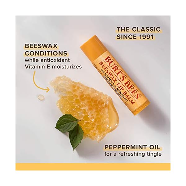 Burts-Bees-Natural-Moisturising-Lip-Balm-Duo-Value-Pack Burt's Bees Lip Balm Multipack, Chapstick Lip Balms With Beeswax And Vitamin E, Duo Value Pack, 2x4.25g