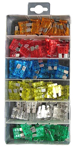 Pearl PXP100 Assorted Auto Blade Fuses (120 Pieces)