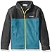 Columbia Little Boys Steens Mt II Fleece, Deep Marine/Charcoal Heather, Small