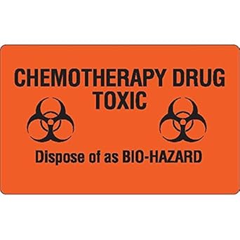 amazoncom chemotherapy warning labels chemotherapy drug toxic