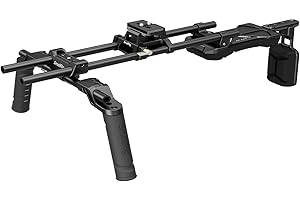 SmallRig Shoulder Rig Kit (Classic Version), Dual Handles 15mm Rods, Universal Shoulder Mount Video Rig with Quick Release fo