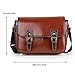 Koolertron Waterproof Vintage fashionable PU Leather DSLR Camera Bag Shoulder Messenger Bag Fit DSLR with 2 lenses For Canon Sony Nikon Canon Olympus And So On (Brown)