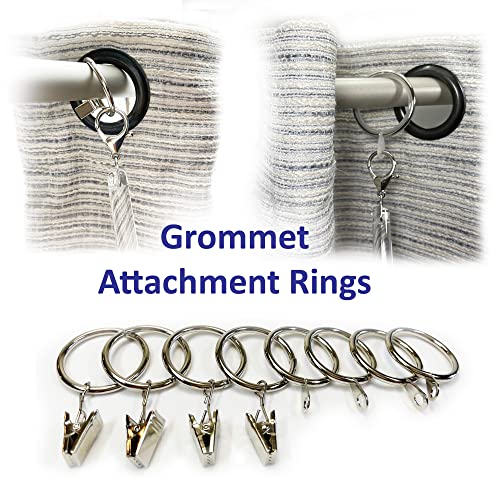 OooWow 36 inch (4 Pack) All Clear Acrylic Curtain Pull Wand Clear