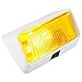 Lumitronics 12V LED Exterior Outdoor Porch Light with On/Off Switch, Removable Clear & Amber Lenses Perfect Outside Replacement Lights for RVs, Motorhomes, Campers, 5th Wheels, Trailers (White)