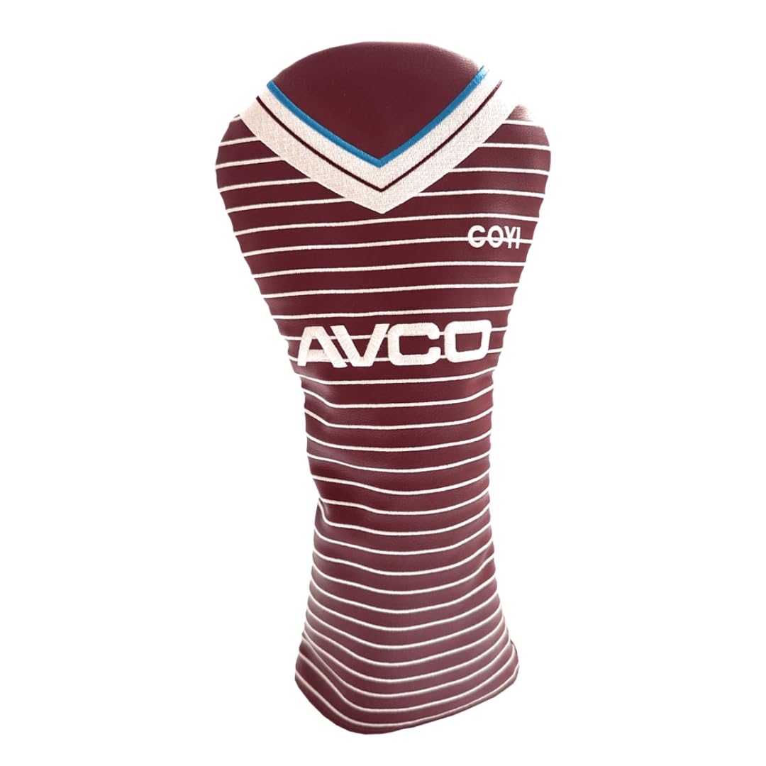 Caddy Club Golf Headcovers – Hammers Retro Driver Headcover – Perfect Golf Gift – Fits All Major Brands – Classic Football Club Designs – Premium Stitching, Durable Lining – Multiple Designs