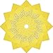 Alotpower 12 Pack Bandanas Headbands Napkin Handkerchiefs for Daily Use,Light Yellow