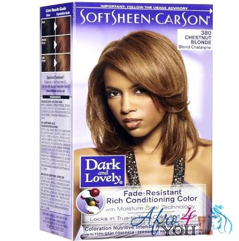 Dark And Lovely Hair Dye Color 380 Chestnut Blonde Amazon Co Uk