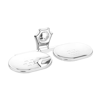 Acute (F-33) Double Soap Dish - Soap Stand, 304 Stainless Steel, Chrome (Silver Finish)