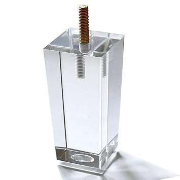 80 inch Pyramid Acrylic Furniture DIY Legs Clear Gl Bookcase Feet ...