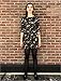 LaVieLente 3/4 Sleeve High Waist Jersey Fabric Dinosaur Dress with Elastic Waist