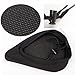 KLOUD City Black Soft Gel Relief Bike Saddle Seat Cushion Pad Cover (Straight and Triangle Groove)
