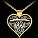 Design Time Gifts to My Daughter - from dad - Always Remember Quote Heart Pendant Necklace