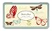 Cavallini Rubber Stamps Butterflies, Assorted with Ink Pad
