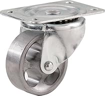 Shepherd Hardware 9174 2-Inch Cast Iron Swivel Plate Caster, 125-lb Load Capacity