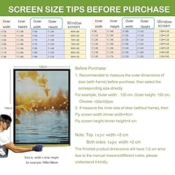 Window Screen, 95x115cm Black Curtain net, Screen