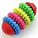 NNDA CO 1PC Colorful Rubber Pet Dog Puppy Dental Teething Healthy Teeth Gums Chew Toy Tools,Rubber,1 Pc(9cmx4cm)