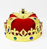 JOYIN Royal Jewleled 2 Pack King's and Queen's Royal Crowns - King Queen Halloween Costume Prom Accessories