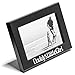Daddy's Little Girl Picture Frame, Glass Front - Color: Black - Fits Photos 4x6 - Easel Back for Table Top Display