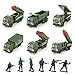 Tuko Pull Back Toy Cars Alloy Die-cast Military Vehicles for kids Ages up 3+