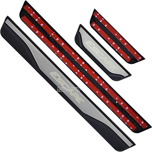 MTAWD Stainless Car Door Sill Scuff Plate Kick Pedal Protectors for