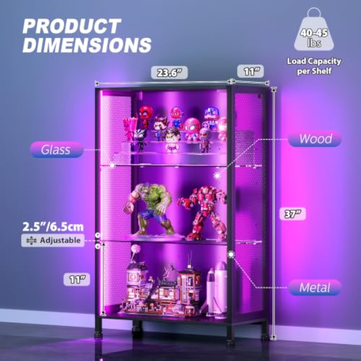带 RGB 灯光展示盒 46%OFF