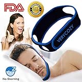 Snoring Solution Stop Snoring Chin Strap, Anti Snoring Chin Strap Snore Reduction Adjustable Snore Relief Chin Strap Mouth Breathers Sleep Aid Devices Stop Snoring Devices For Men (Black and blue)