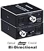 Tensun Optical to Coaxial Digital Audio Out Converter, Bi-Directional Coax Coaxial to Toslink SPDIF Optical Adapter Repeater 24bit/192K HD Sampling (Optical-to-coaxial and Coaxial-to-Optical)