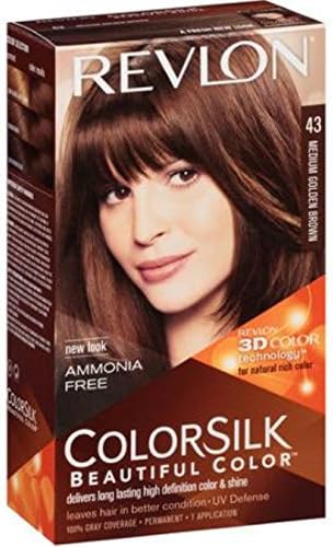 Revlon ColorSilk Hair Color [43] Medium Golden Brown 1 ea