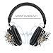 OUCOMI Over Ear Upgrade Guitar Headphones with in-Line Control Music Headphones with Microphone Black