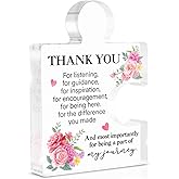 Thank You Appreciation Gifts for Coworker Work Bestie Mom Boss Lady Teacher Coach Nurse, Thank You for Being a Part of My Journey, Acrylic Puzzle Piece Plaque Decoration