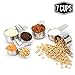 2lb Depot Measuring Cups for Baking or Cooking - 7 Piece Set with Engraved Measurement in US Metrics - Premium 18/8 Stainless Steel Metal - Stackable and Nesting Design for Dry and Liquid Ingredients