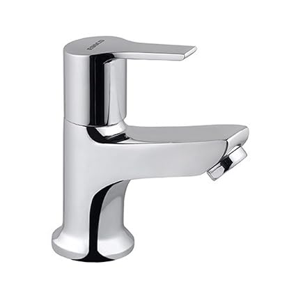 Essco Pillar Cock With 450 mm Long Braided Hose