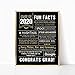 Katie Doodle Graduation Party Supplies 2020 Decorations Centerpieces Gifts - Includes 8x10 Class of 2020 Sign [Unframed], SG019, Black/Gold