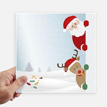 Amazon Diythinker クリスマス サンタクロース ヘラジカのぞき見 新年 ステッカー タグ 壁 絵 ノートパソコン デカール 自己粘着 ウォールステッカー オンライン通販 Amazon Diythinker クリスマス サンタクロース ヘラジカのぞき見 新年 ステッカー タグ 壁 絵 ノートパソコン デカール 自己粘着 ウォールステッカー オンライン通販