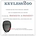 Keyless2Go Replacement for Keyless Entry Car Key Vehicles That Use 3 Button OUC60270 OUC60221, Self-Programming - 2 Pack