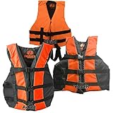 High Visibility Coast Guard Approved Life Jackets for the Whole Family (Universal Orange)