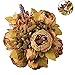 Luyue Peonies Artificial Flowers Vintage Faux Peony Arrangements Fake Flower for Vase Silk Floral Bouquet for Table Centerpiece Wedding Decoration Indoor Home Decor