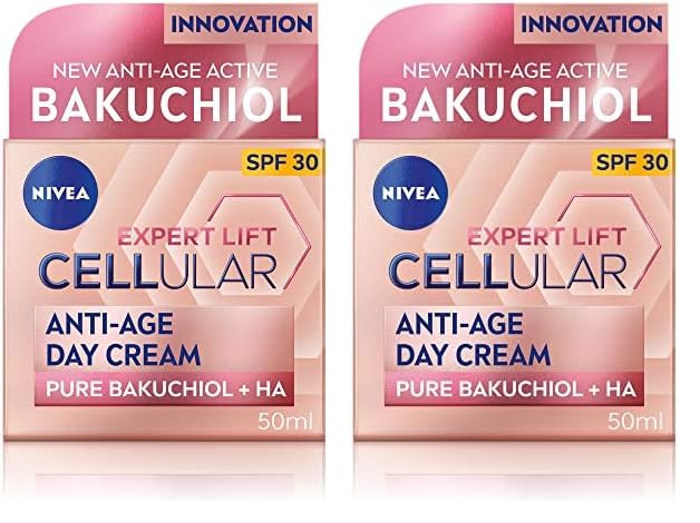 NIVEA Cellular Expert Lift Anti-Age Day Cream 50ml, Anti-Wrinkle Cream with Pure Bakuchiol and Two Types of Hyaluronic Acid, Day Cream for Women, Anti-Ageing Face Cream (Pack of 2) โ image 1