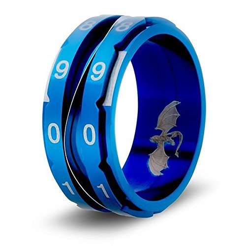 Dice Ring - Blue, Size 15 (Counter)