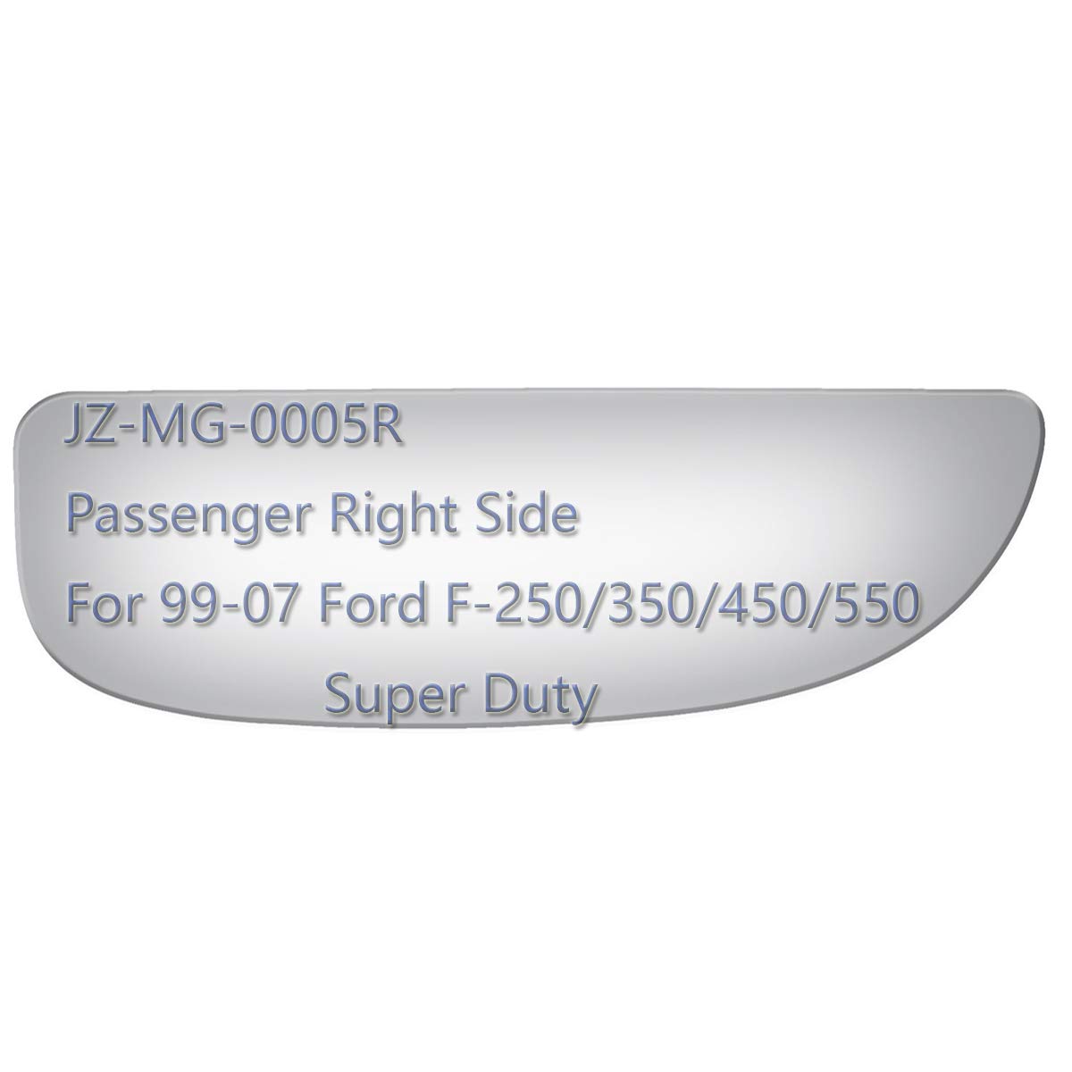 Photo 1 of JZSUPER Lower Towing Mirror Glass fit for 99-07 Ford F250 F350 F450 F550 Super Duty Pickup Truck Passenger Right Side RH Convex Replacement Including Adhesive