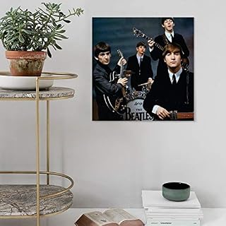 The Beatles Poster d’art sur toile et décoration murale Motif famille moderne 70 x 70 cm - Les Beatles, Paul McCartney, John Lennon, RIngo Starr, George Harrison The Beatles Poster d'art sur toile et décoration murale Motif famille moderne 70 x 70 cm – Image 5