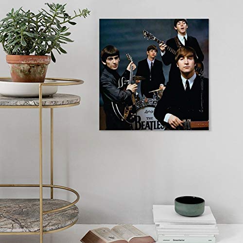 The Beatles Poster d’art sur toile et décoration murale Motif famille moderne 70 x 70 cm - Les Beatles, Paul McCartney, John Lennon, RIngo Starr, George Harrison The Beatles Poster d'art sur toile et décoration murale Motif famille moderne 70 x 70 cm – Image 6