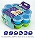 Silicone Baby Food Freezer Tray - Multipurpose Container to Freeze and Store Homemade Baby Food, Herbs, Ice Cubes, etc. - BPA Free 100% Platinum Silicone - No Plastic (Blue)