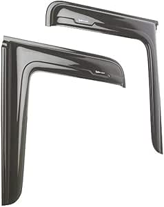 ECCPP Ventvisor Side Window Deflector Smoke, 1-Piece Fits