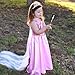 Butterfly Craze Pink Princess Halloween Costume Girls Dress w/Cape Tiara & Wand (Medium 3-4 Yrs)