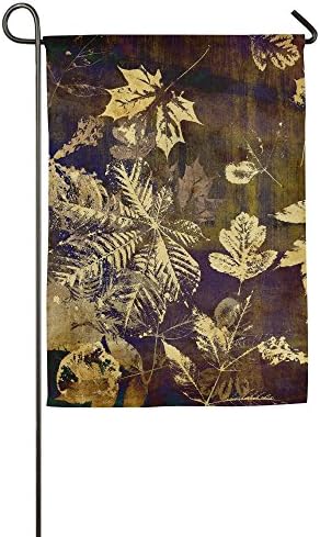 Hexu Art Leaves Autumn Background Card Family Garden House Home Demonstration Decorative Flag 1827inch