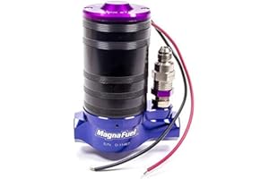 MagnaFuel Fuel Pump, QuickStar 300, Electric, In-Line, 25-36 psi, 10 AN Female O-Ring Inlet/Outlet, 8 AN Bypass, E85 / Gas, Each