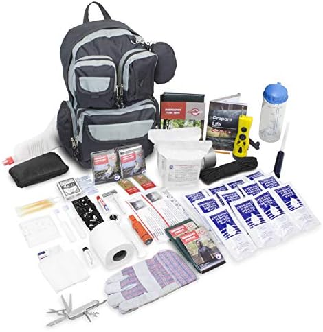 Emergency Zone Urban Survival 72-Hour Bug Out/Go Bag Survival Kit | Discrete and Non-Tactical | Prepare for Hurricanes, Earthquakes, Wildfire, Floods, Tornadoes | Now Includes BONUS Water Filter Straw