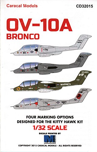 CARCD32015 1:32 Caracal Models Decals - OV-10A Bronco [WATERSLIDE DECAL SHEET]